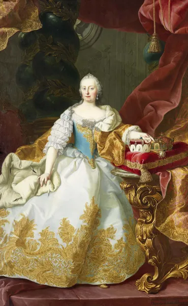 Maria Theresia mit Joseph II. als Kind av Martin van Meytens