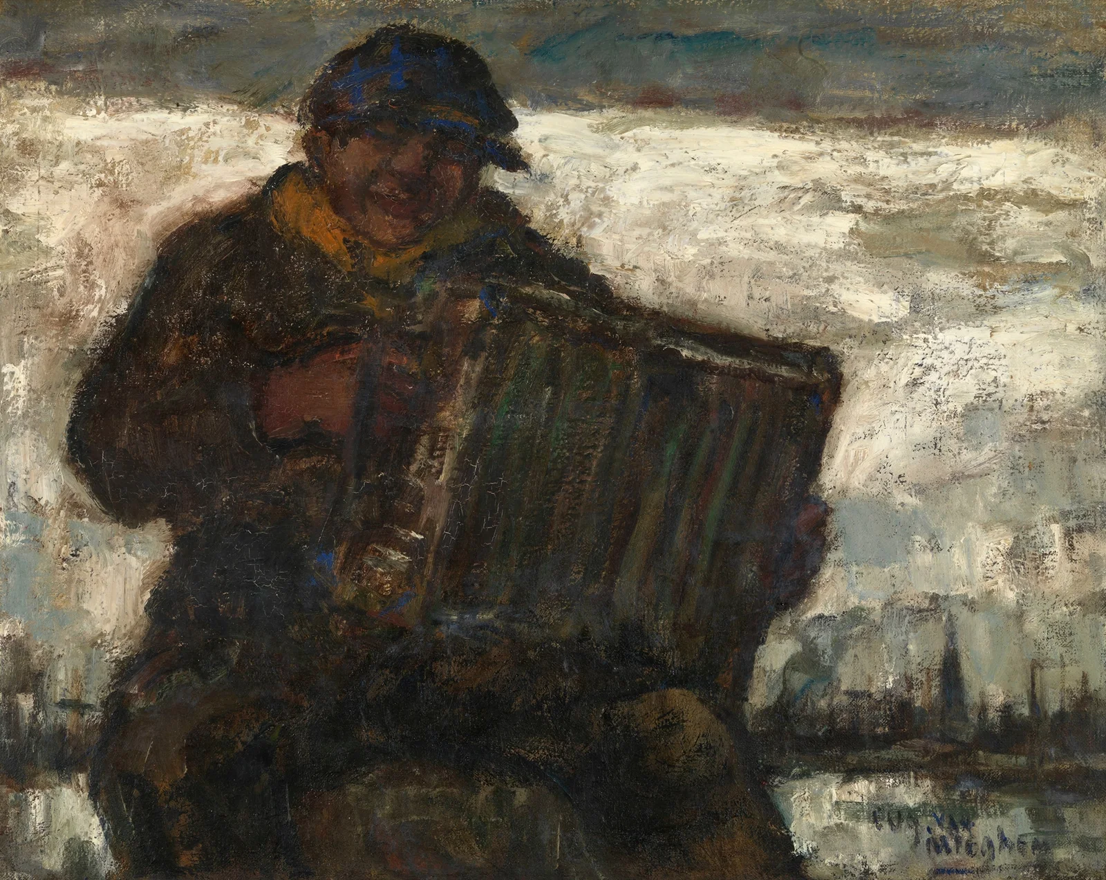 Harmonica Player av Eugeen Van Mieghem