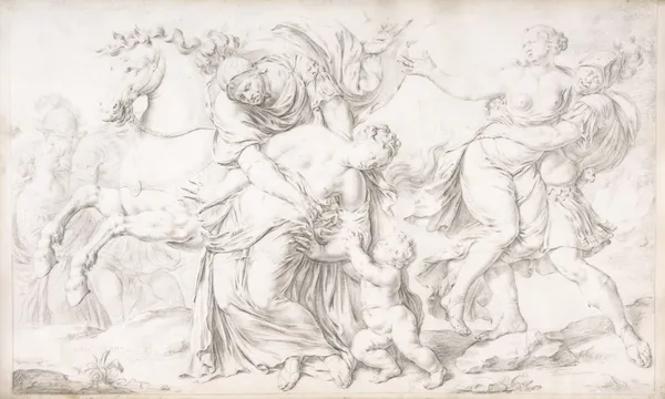 The Rape of the Sabines av Willem Van Mieris