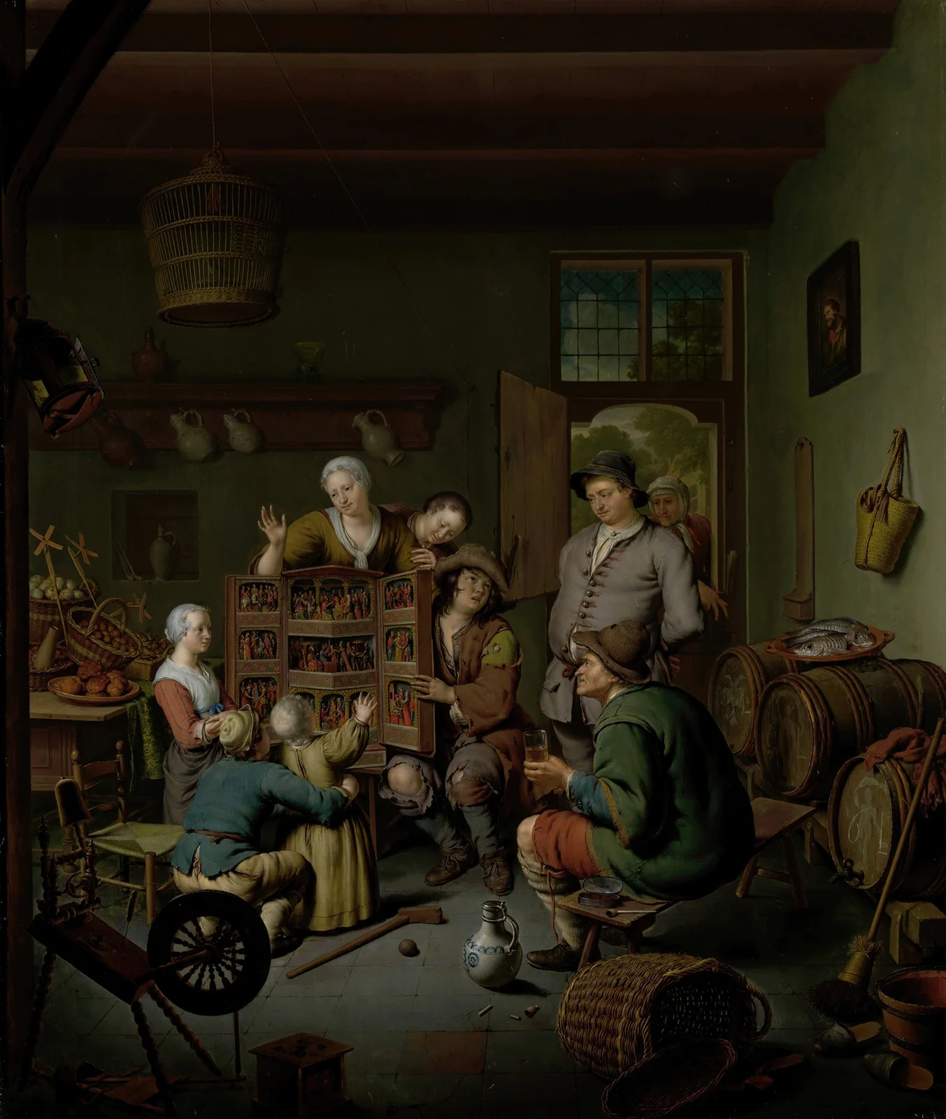 The Raree-show (’t Fraay Curieus) av Willem Van Mieris