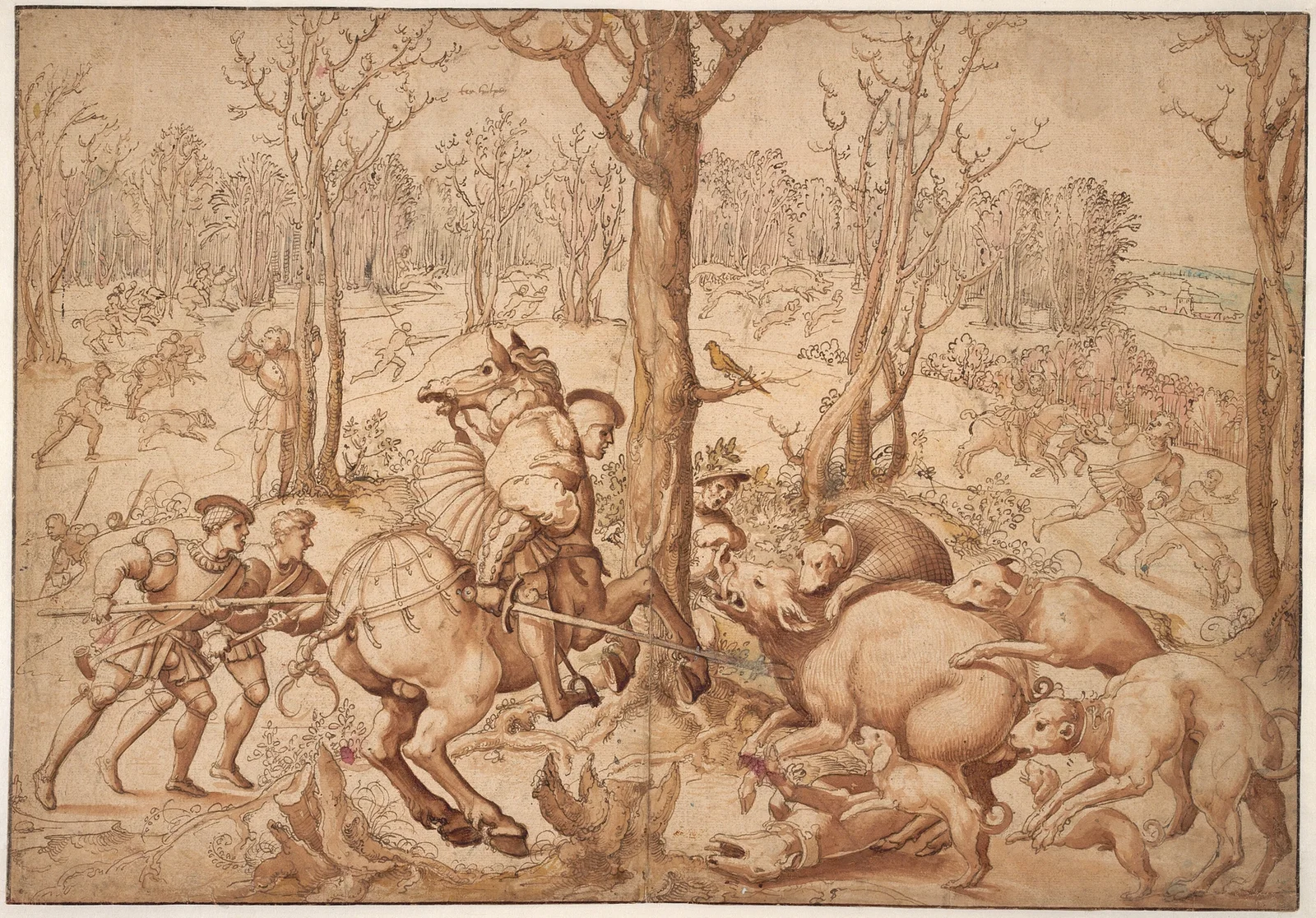 Vildsvinejagten av Bernard van Orley