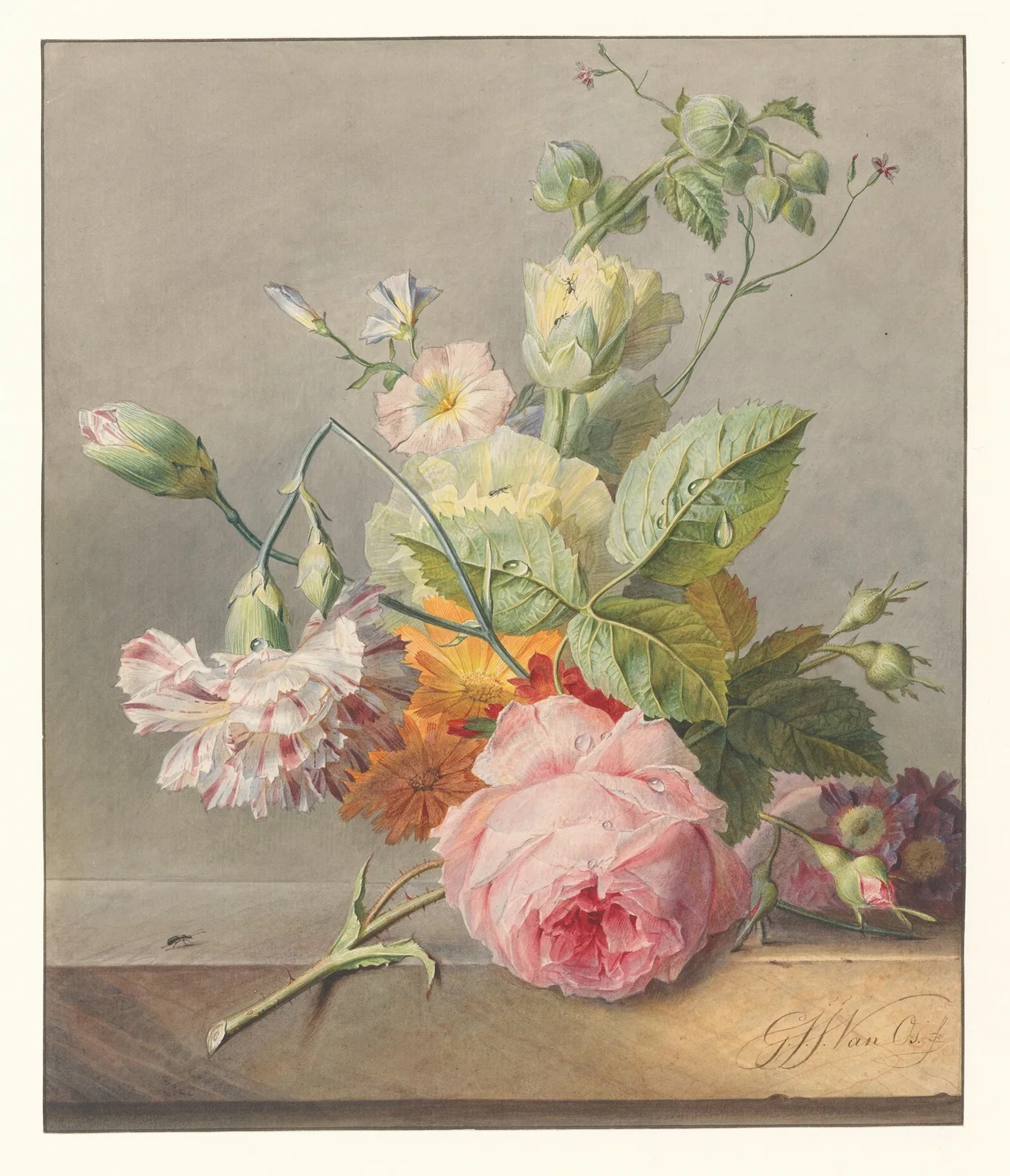 Bloemstuk av Georgius Jacobus Johannes van Os