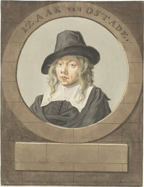 Portret van Isaak van Ostade av Adriaen van Ostade