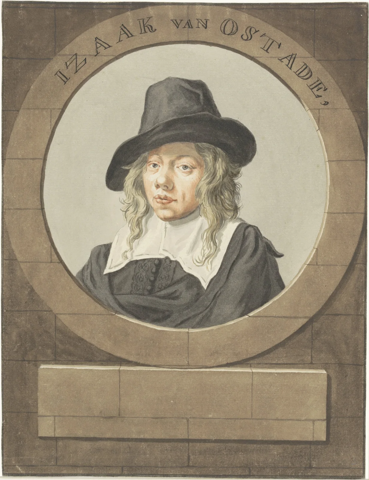 Portret van Isaak van Ostade av Adriaen van Ostade