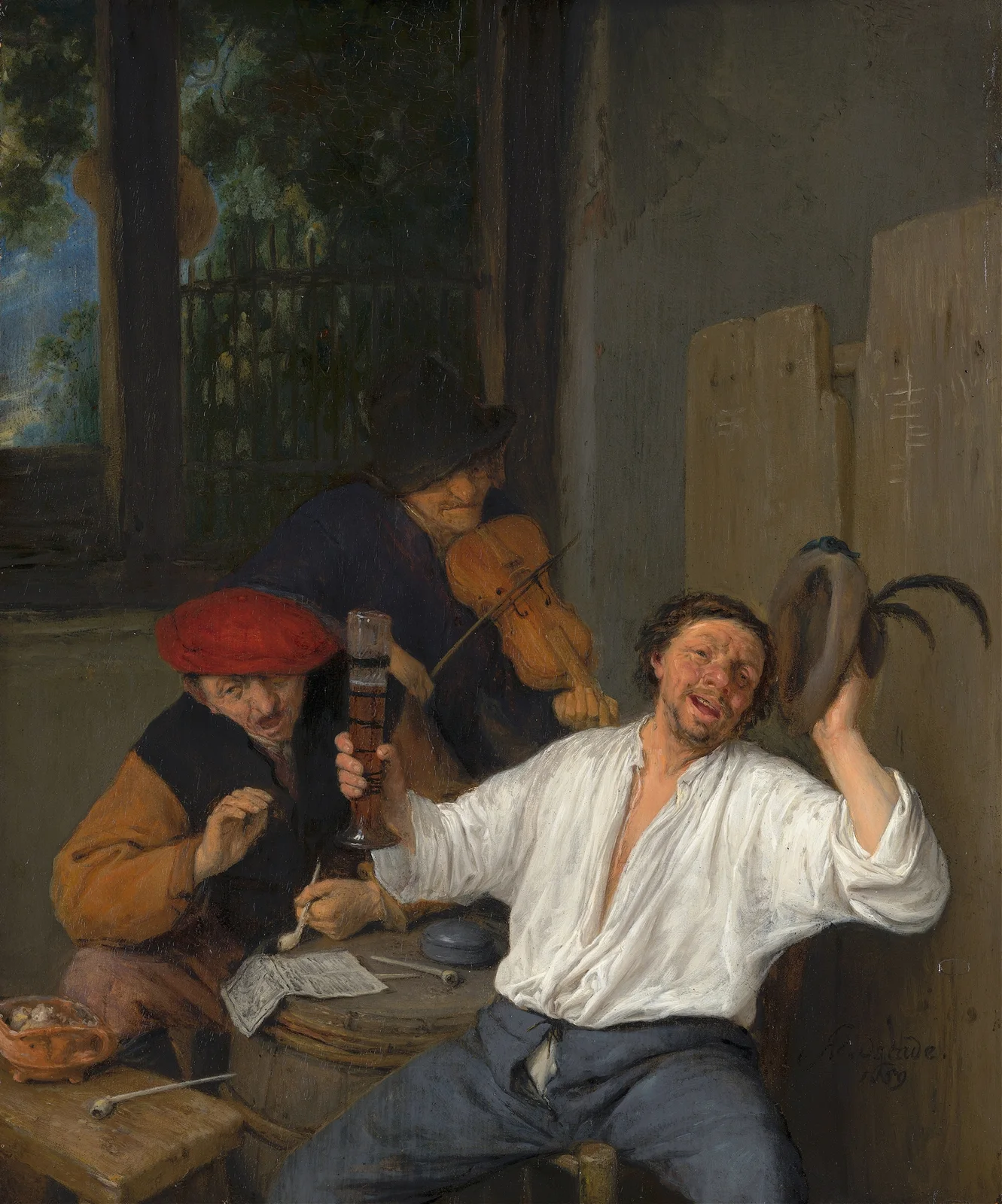 The Merry Drinkers av Adriaen van Ostade