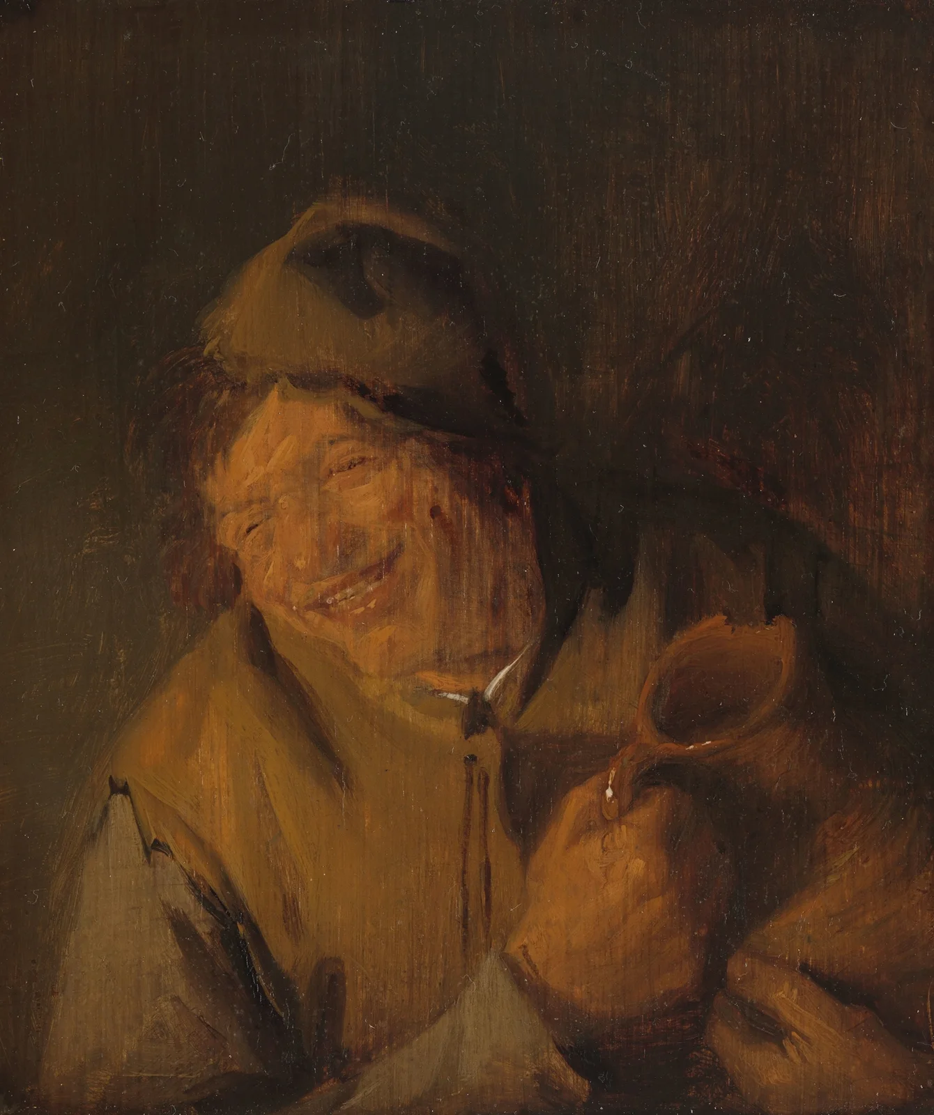 The Merry Peasant av Adriaen van Ostade