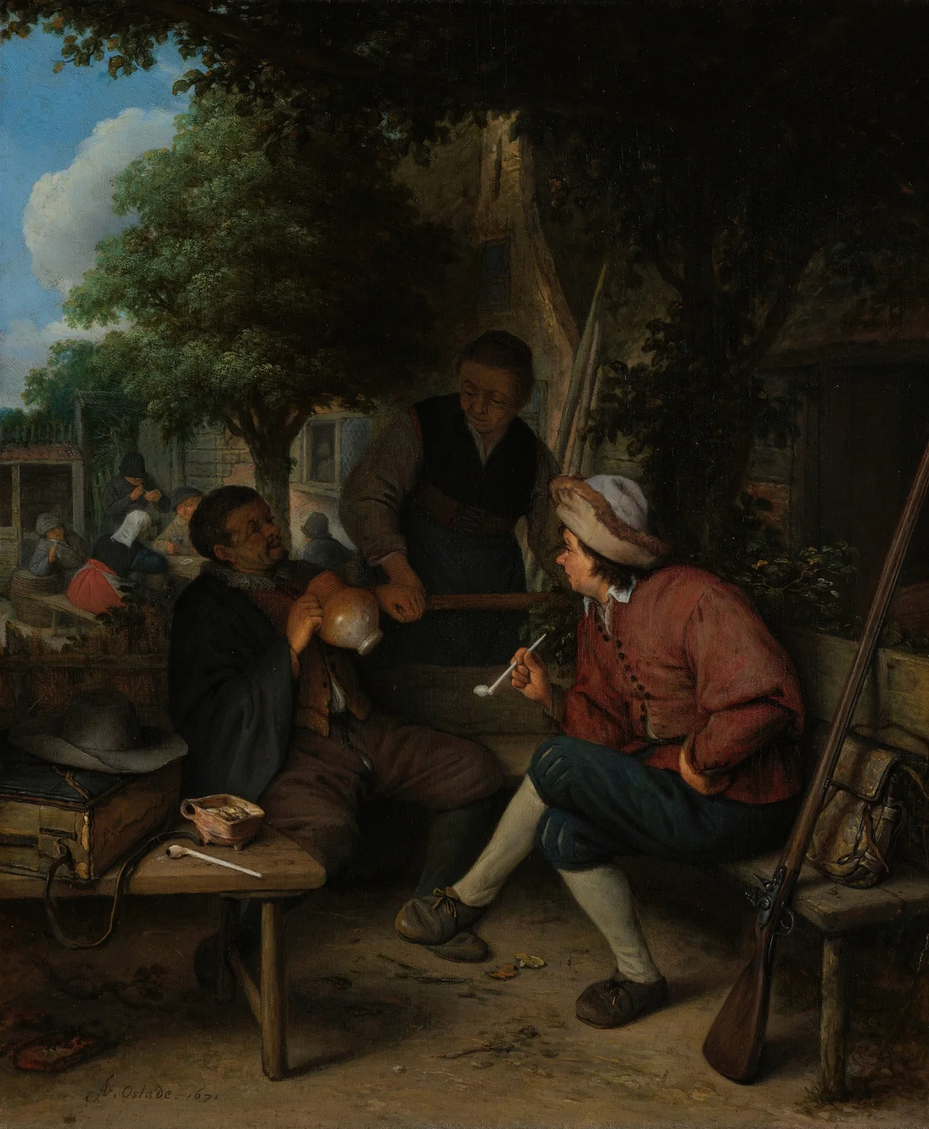 Travellers at Rest av Adriaen van Ostade
