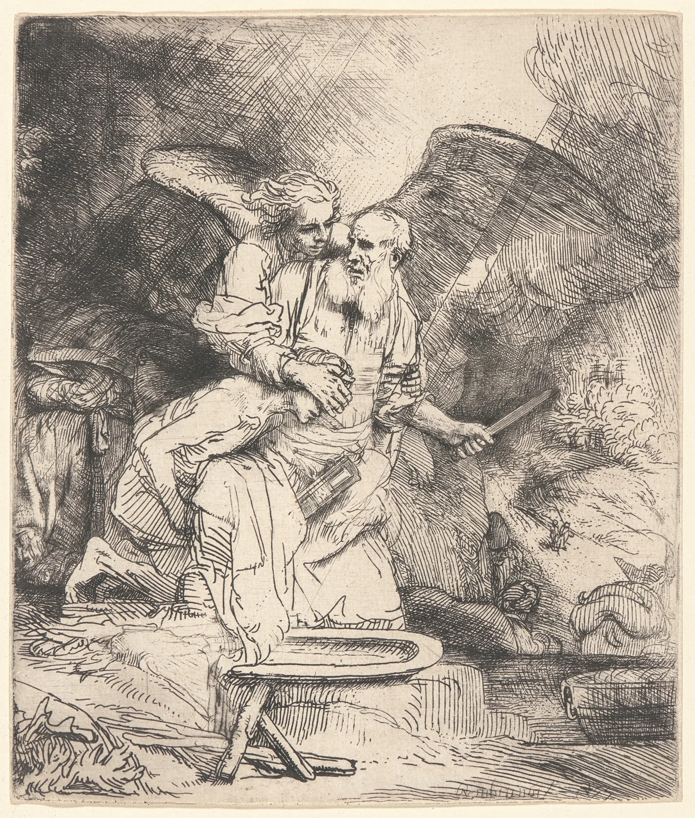 Abraham’s Sacrifice av Rembrandt van Rijn