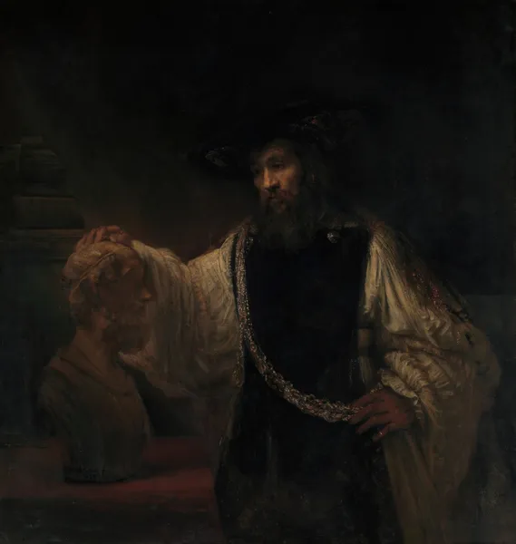 Aristotle with a Bust of Homer av Rembrandt van Rijn