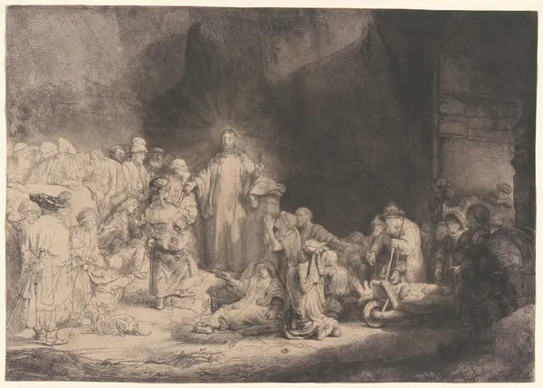 Christ Healing the Sick av Rembrandt van Rijn