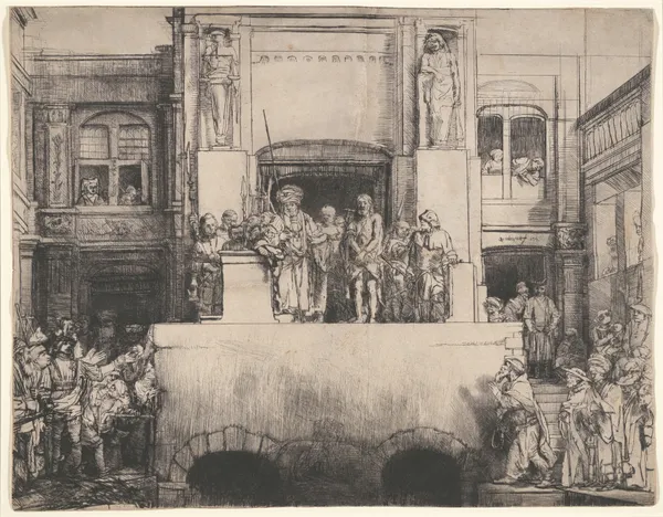 Christ Presented to the People, 1655 – nr 2 av Rembrandt van Rijn