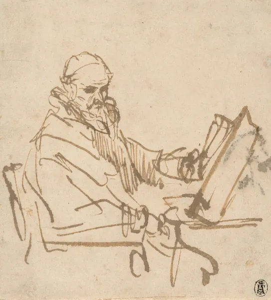 Jan Cornelisz Sylvius,the Preacher av Rembrandt van Rijn