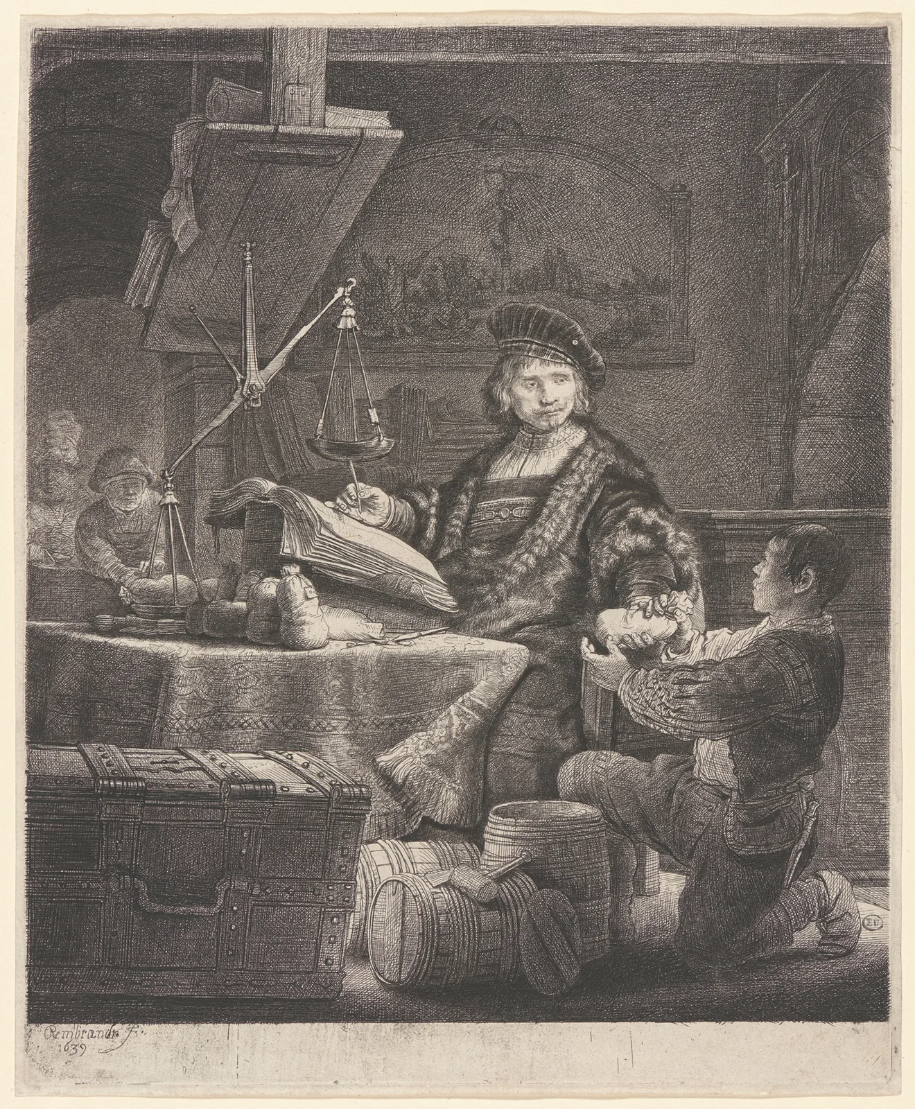 Jan Uytenbogaert av Rembrandt van Rijn