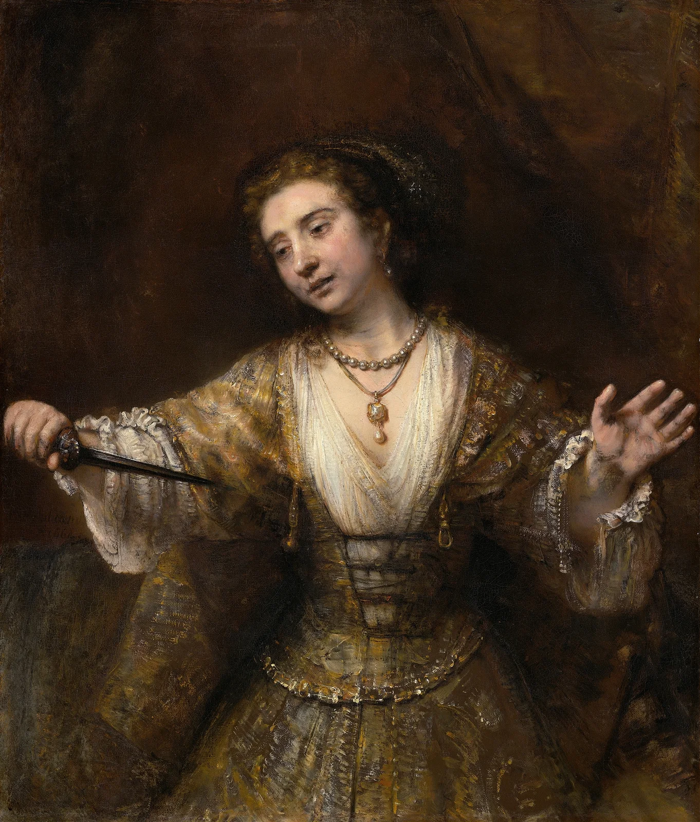 Lucretia av Rembrandt van Rijn