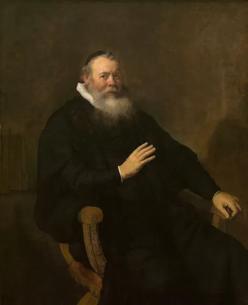Portrait of a Clergyman av Rembrandt van Rijn