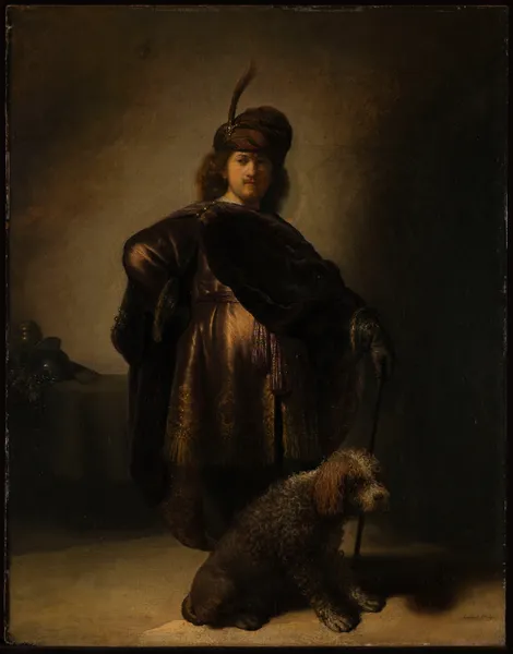Portrait of the artist in oriental costume av Rembrandt van Rijn