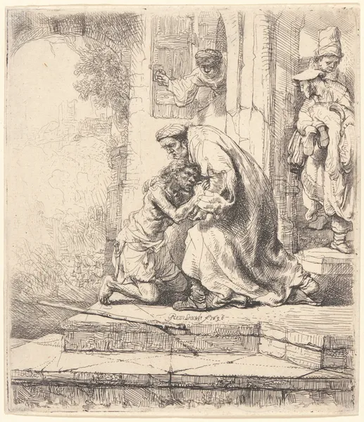 Return of the Prodigal Son, 1636 av Rembrandt van Rijn