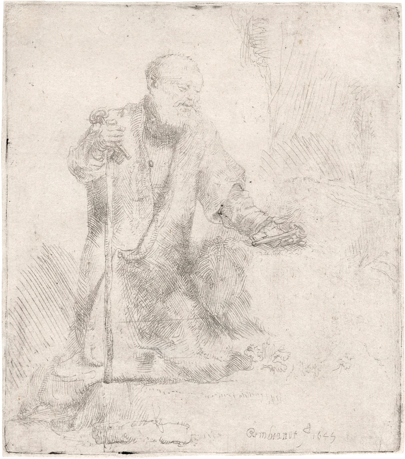 Saint Peter in Penitence av Rembrandt van Rijn