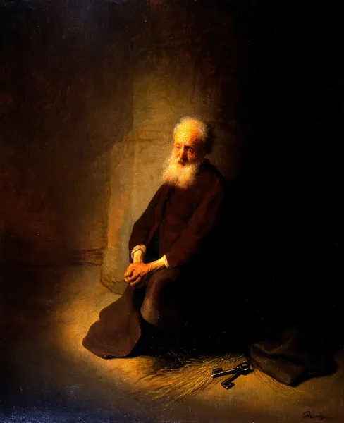 St. Peter in Prison av Rembrandt van Rijn