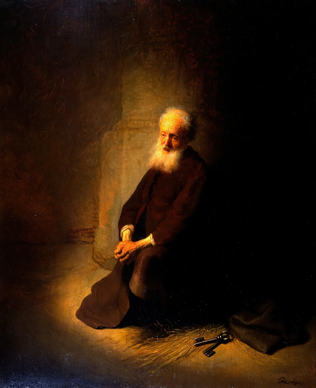 St. Peter in Prison av Rembrandt van Rijn