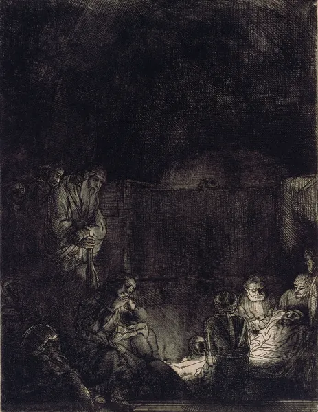 The Entombment av Rembrandt van Rijn