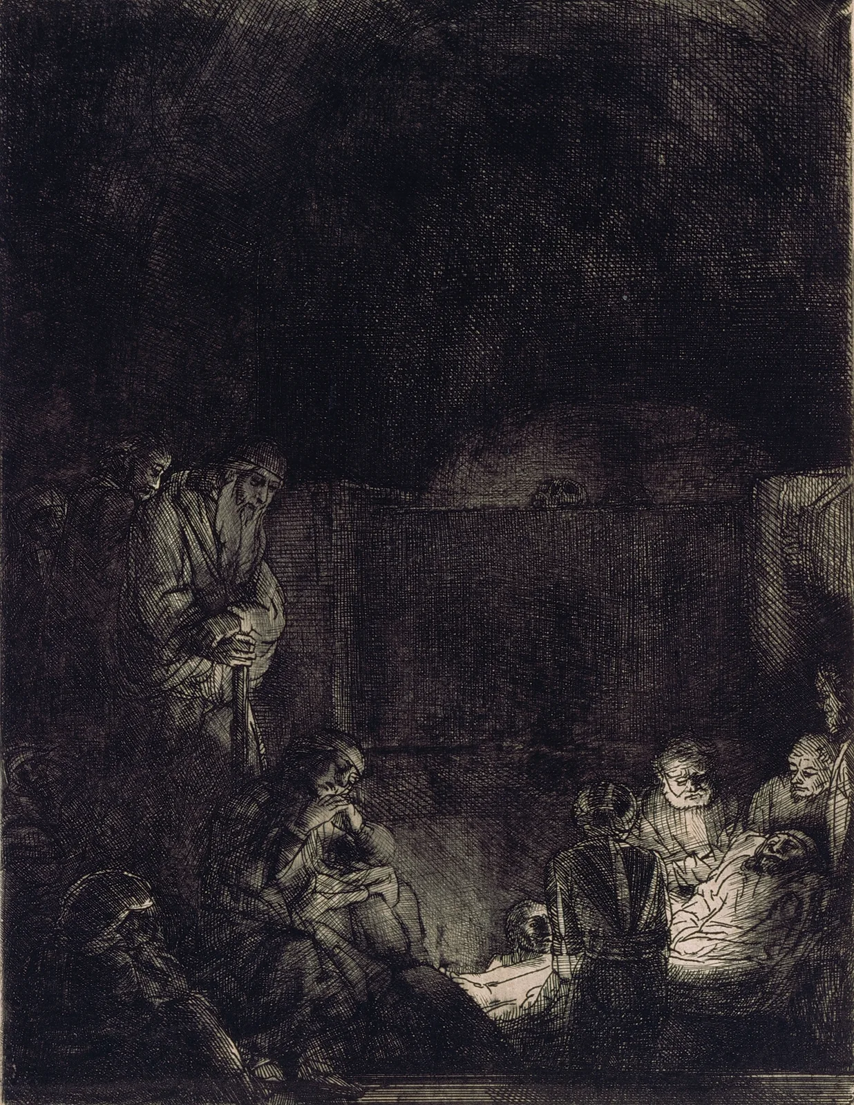 The Entombment av Rembrandt van Rijn