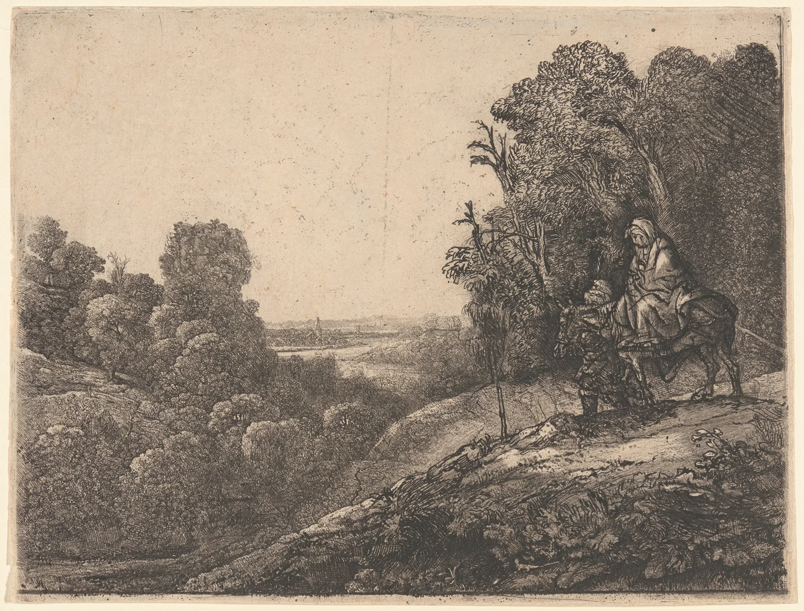 The Flight into Egypt av Rembrandt van Rijn