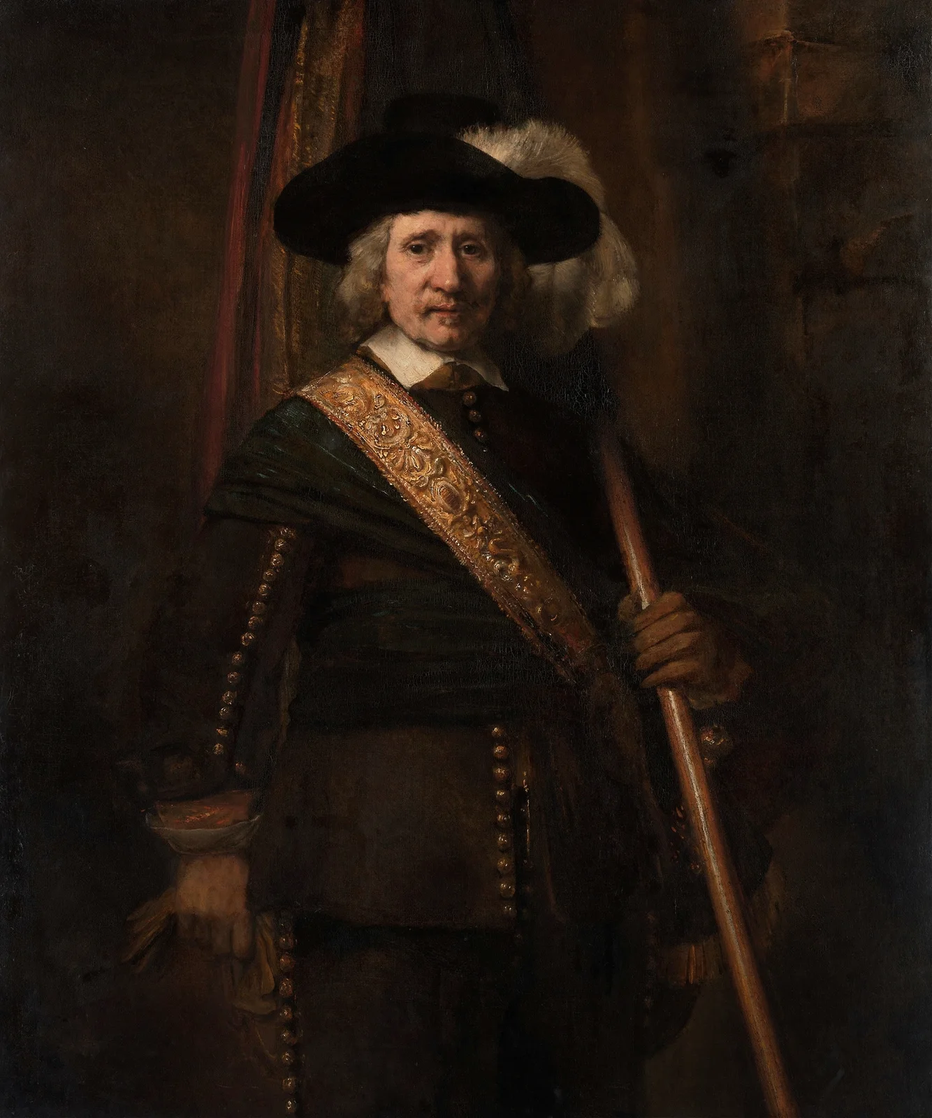 The Standard Bearer (Floris Soop, 1604–1657) av Rembrandt van Rijn