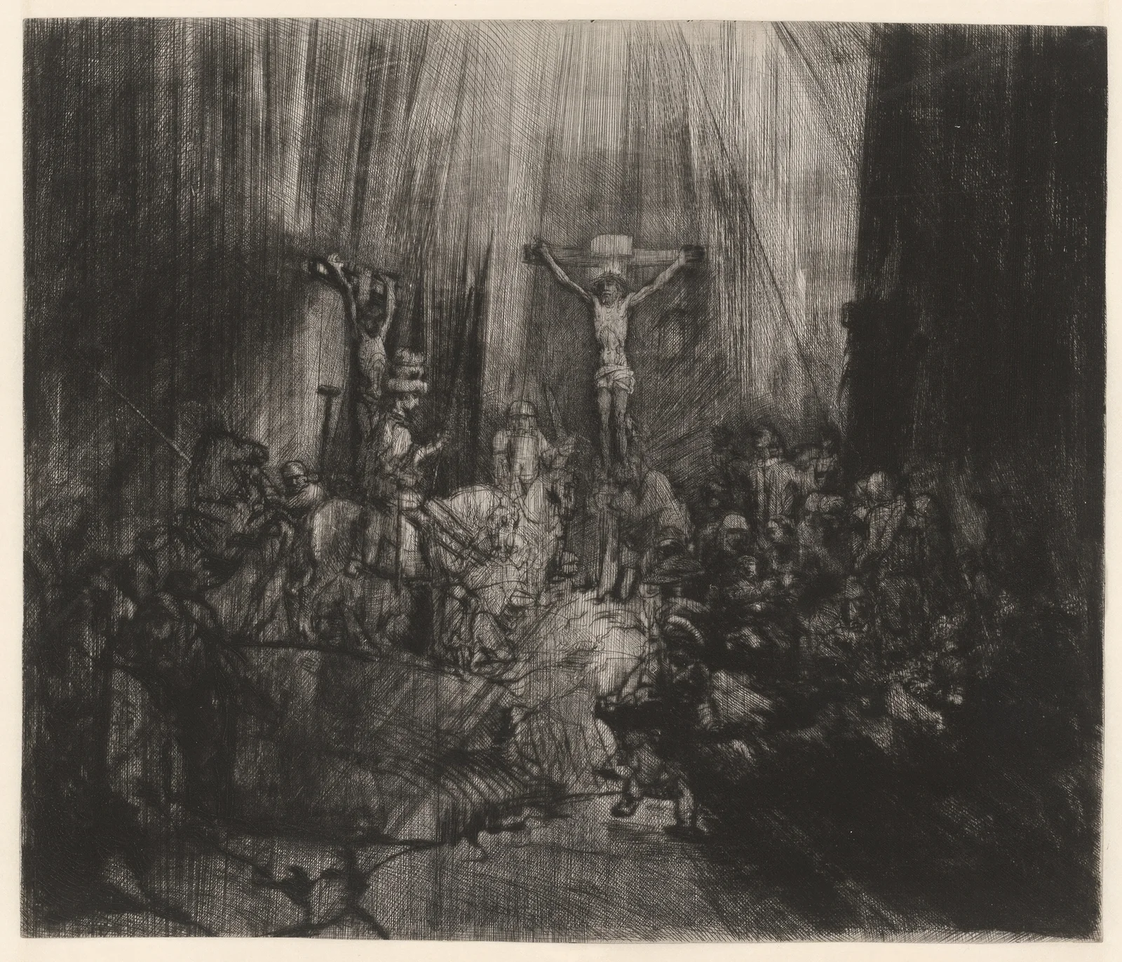 The Three Crosses av Rembrandt van Rijn
