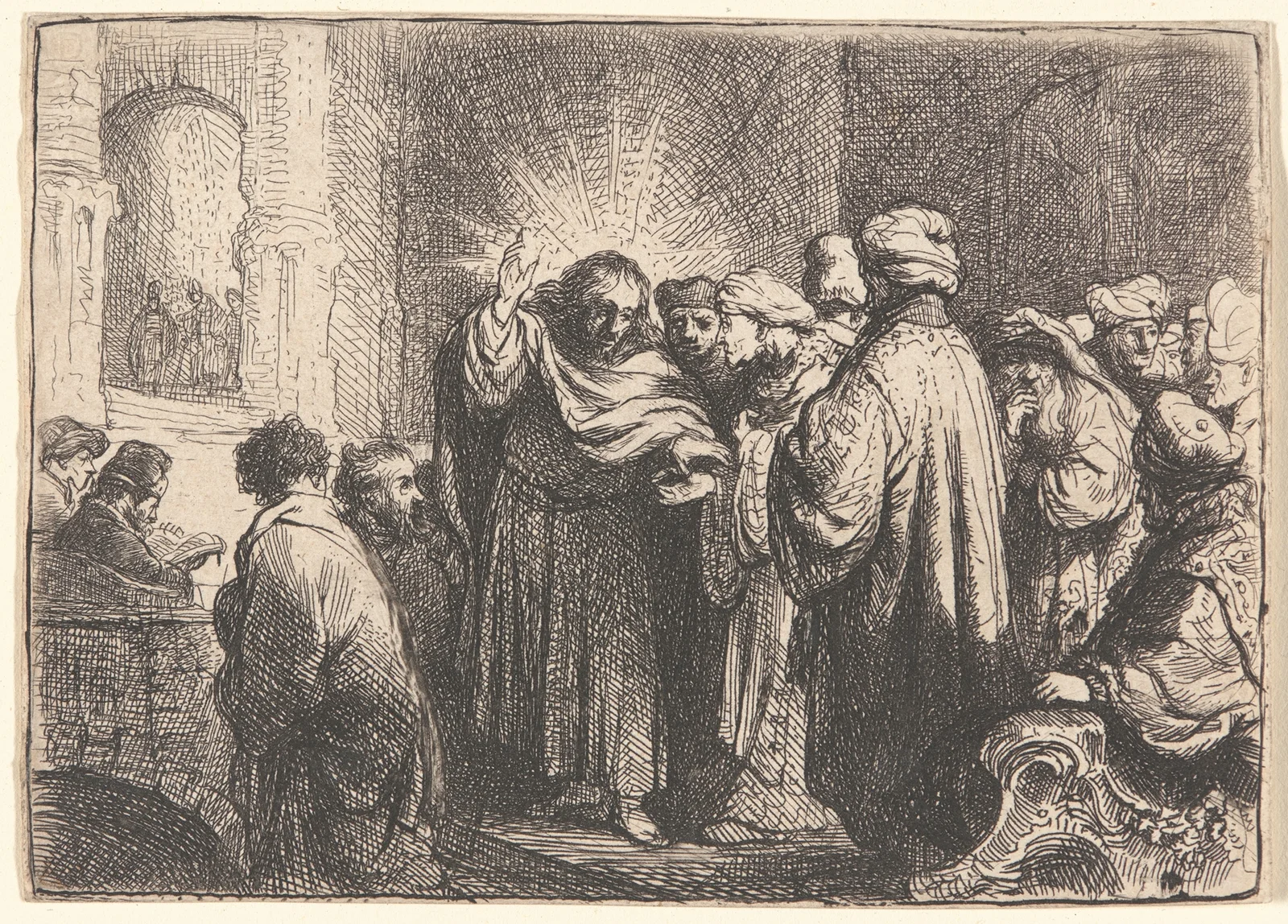 The Tribute Money av Rembrandt van Rijn