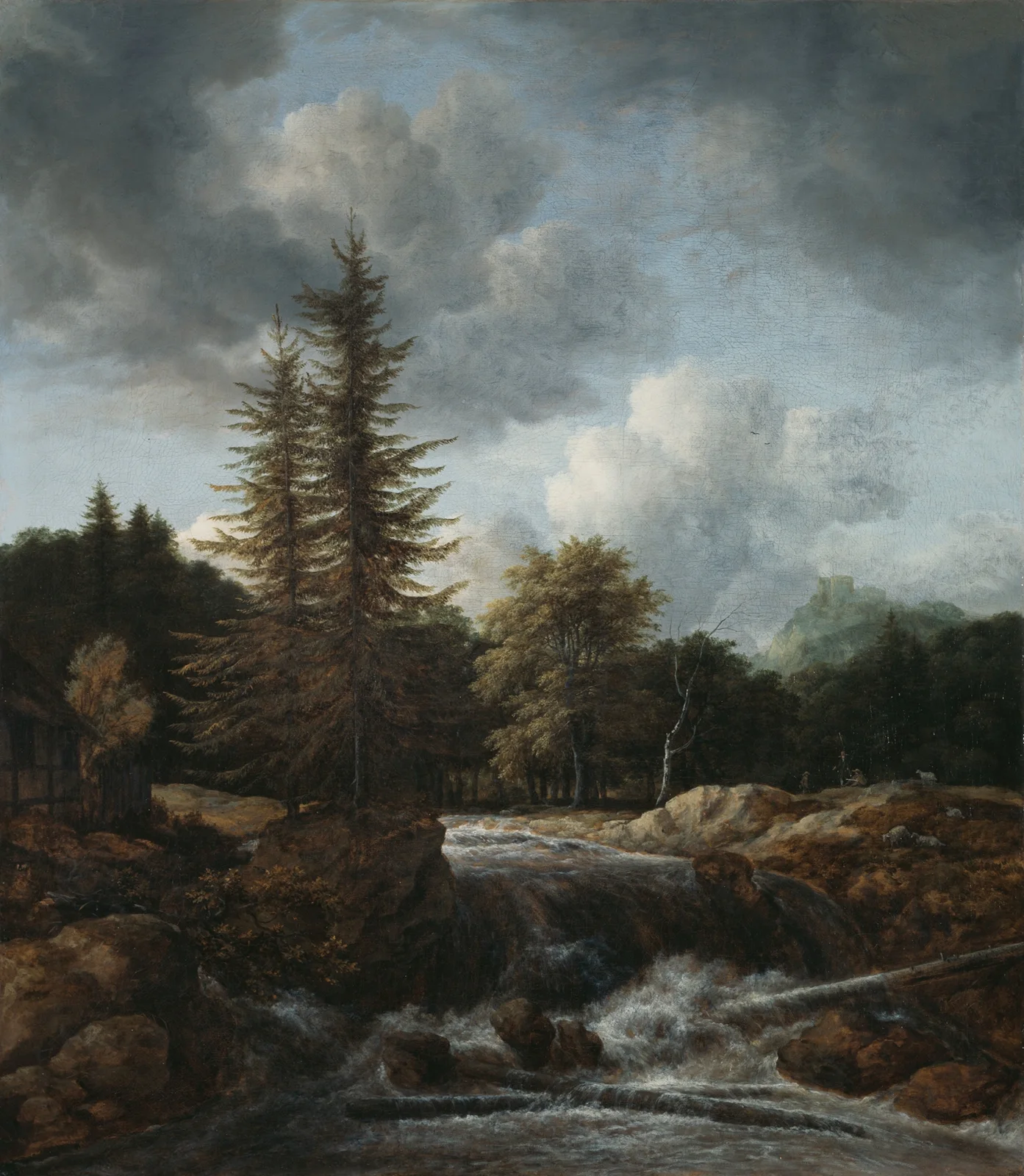 Landscape with Waterfall av Jacob van Ruisdael