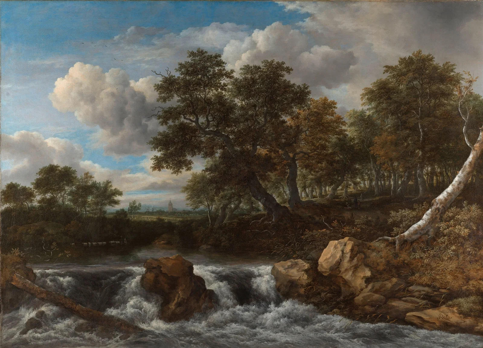Landscape with Waterfall av Jacob van Ruisdael