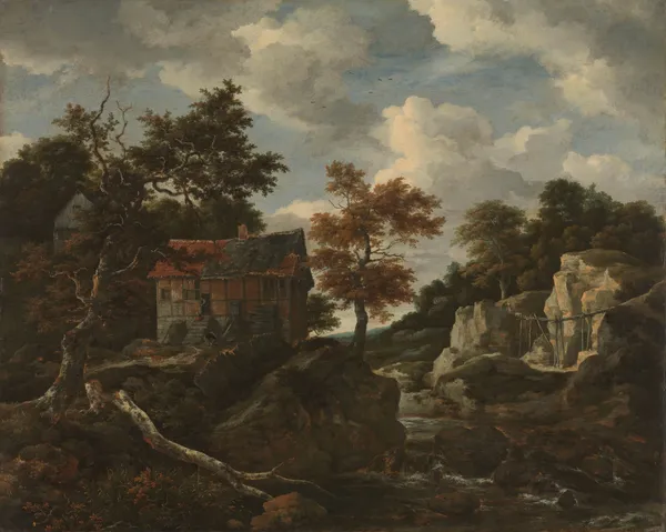 Rocky landscape av Jacob van Ruisdael