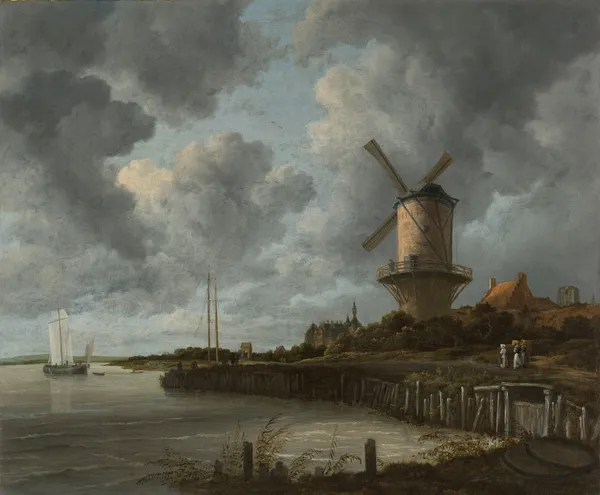 The Windmill at Wijk bij Duurstede av Jacob van Ruisdael