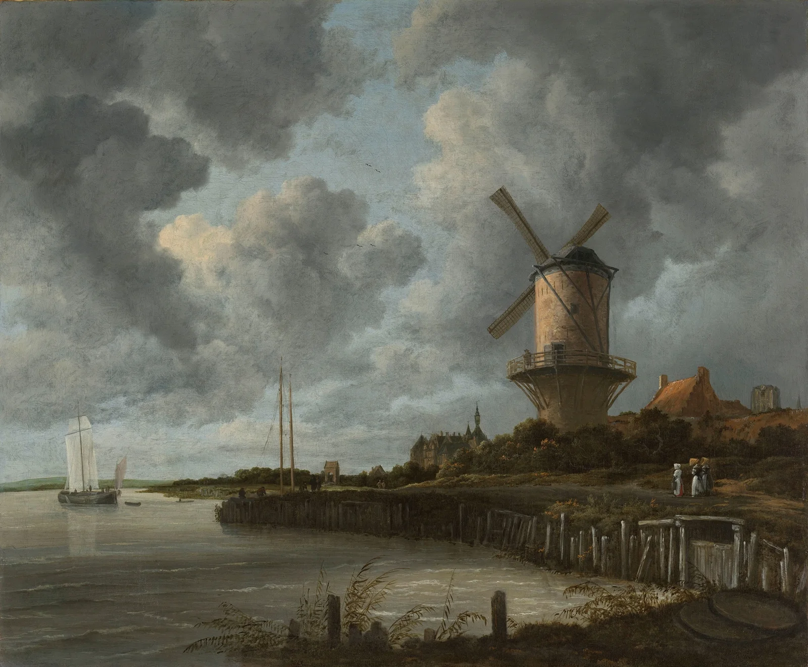 The Windmill at Wijk bij Duurstede av Jacob van Ruisdael