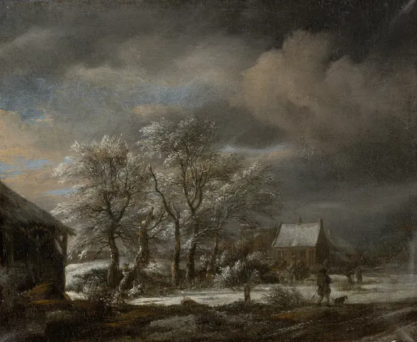 Winter Landscape with Snow-covered Trees av Jacob van Ruisdael