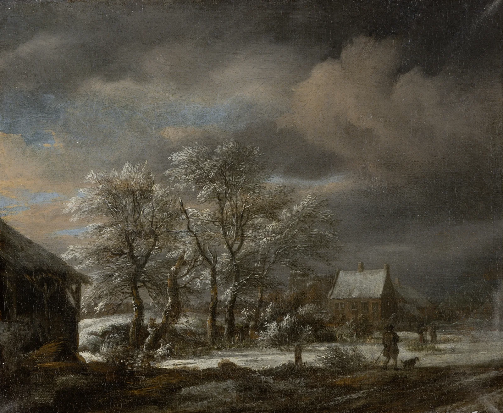 Winter Landscape with Snow-covered Trees av Jacob van Ruisdael