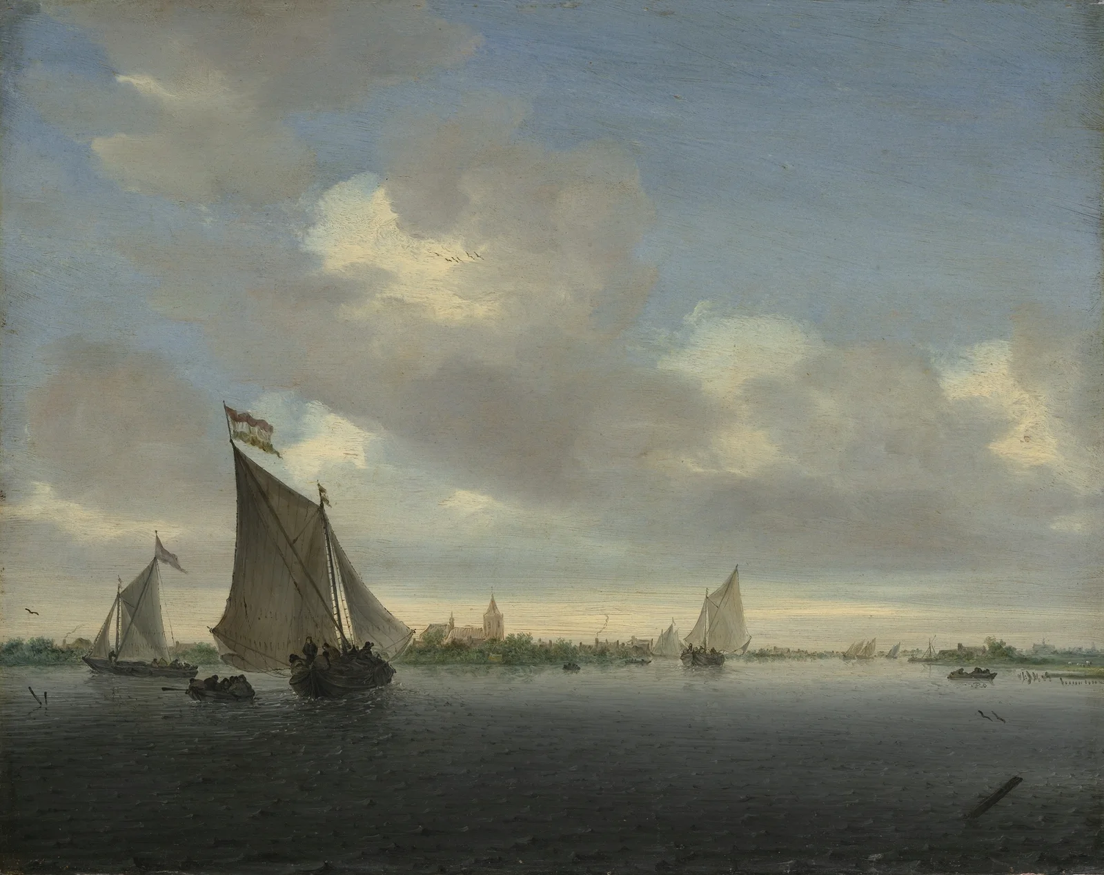 Marine av Salomon van Ruysdael