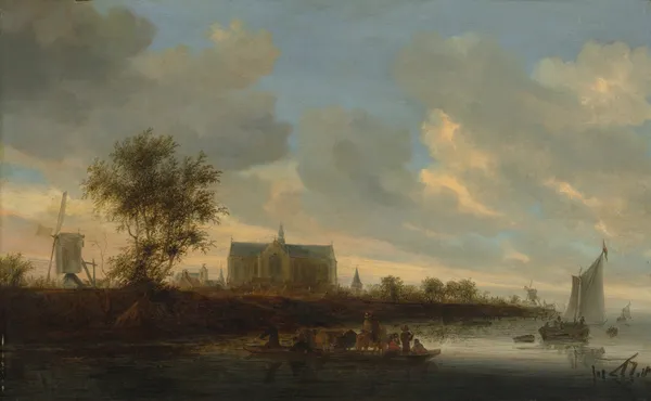 View of the Town of Alkmaar av Salomon van Ruysdael