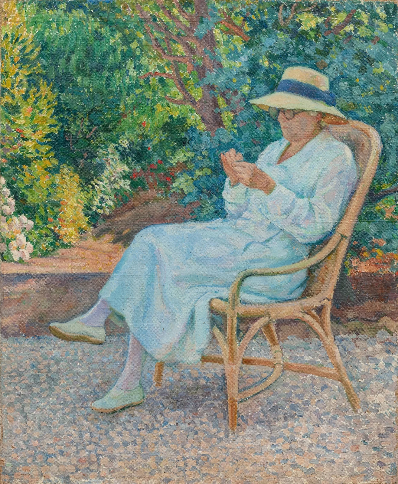 Au jardin av Theo van Rysselberghe