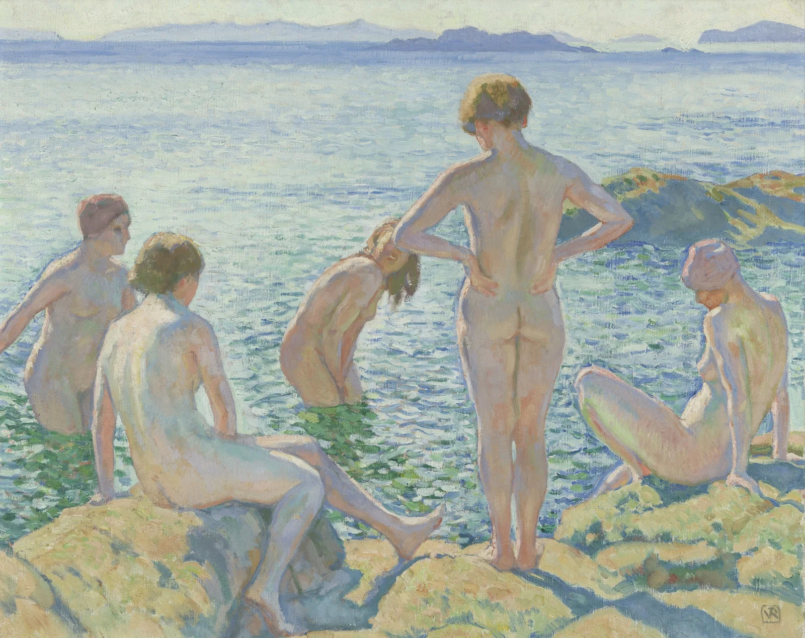 Baadsters av Theo van Rysselberghe