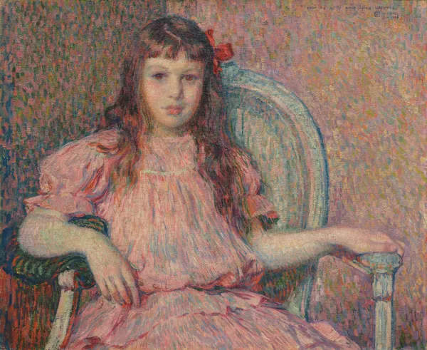 Portrait de Sylvie Lacombe av Theo van Rysselberghe