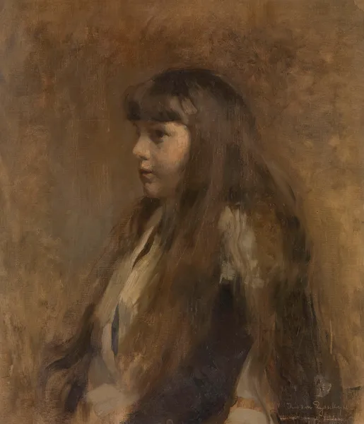 Portrait of a Girl av Theo van Rysselberghe