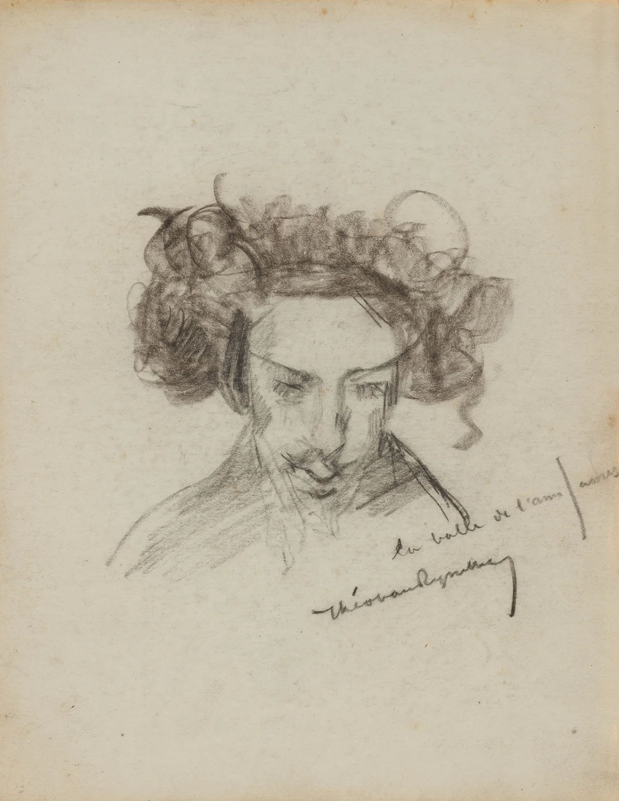 Portret van James Ensor av Theo van Rysselberghe