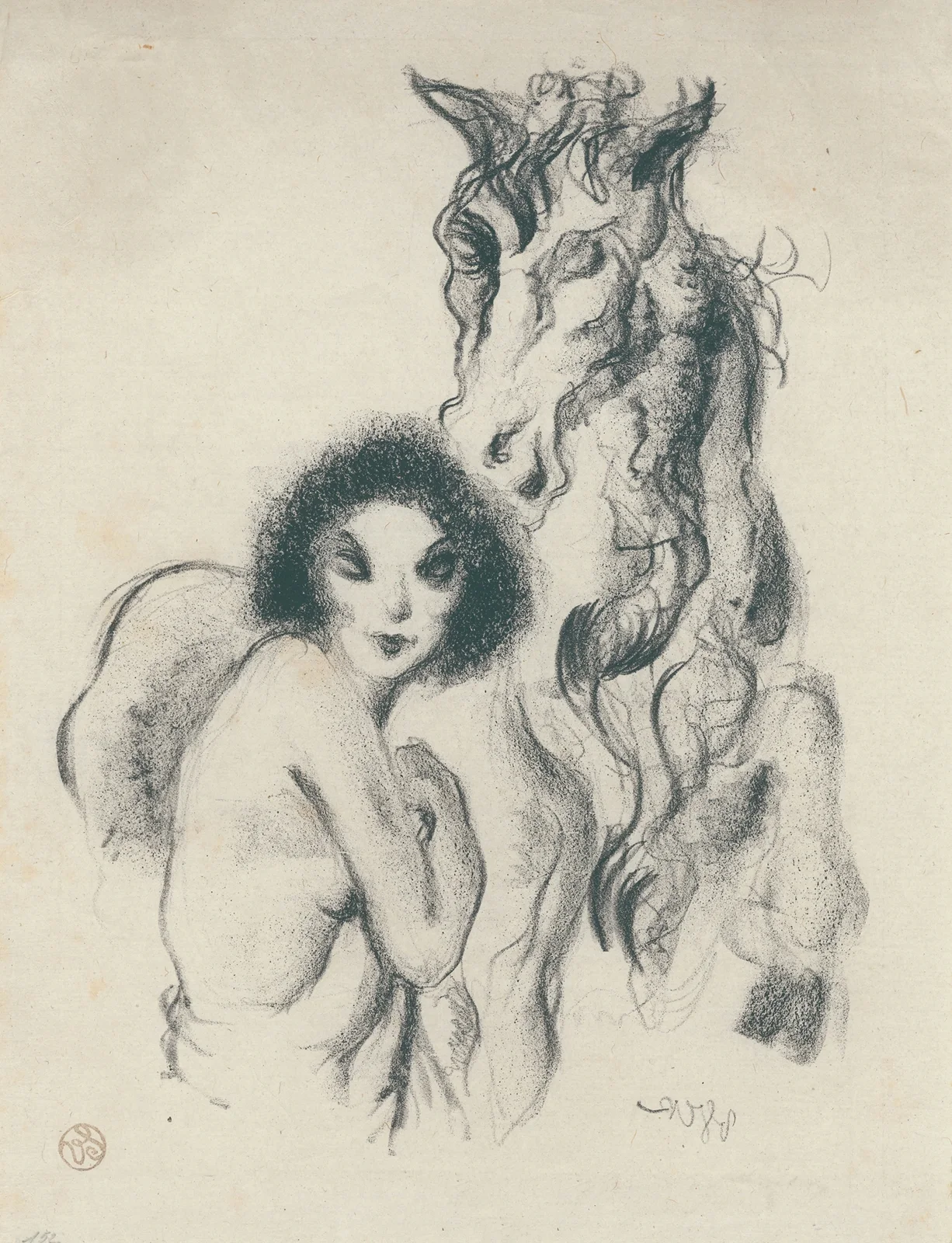 Amazone (20th century) av Henri Van Straten