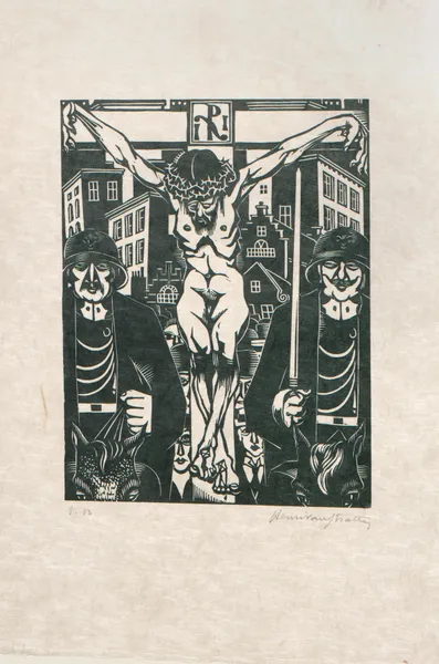 De Kruisweg Pl.10 av Henri Van Straten