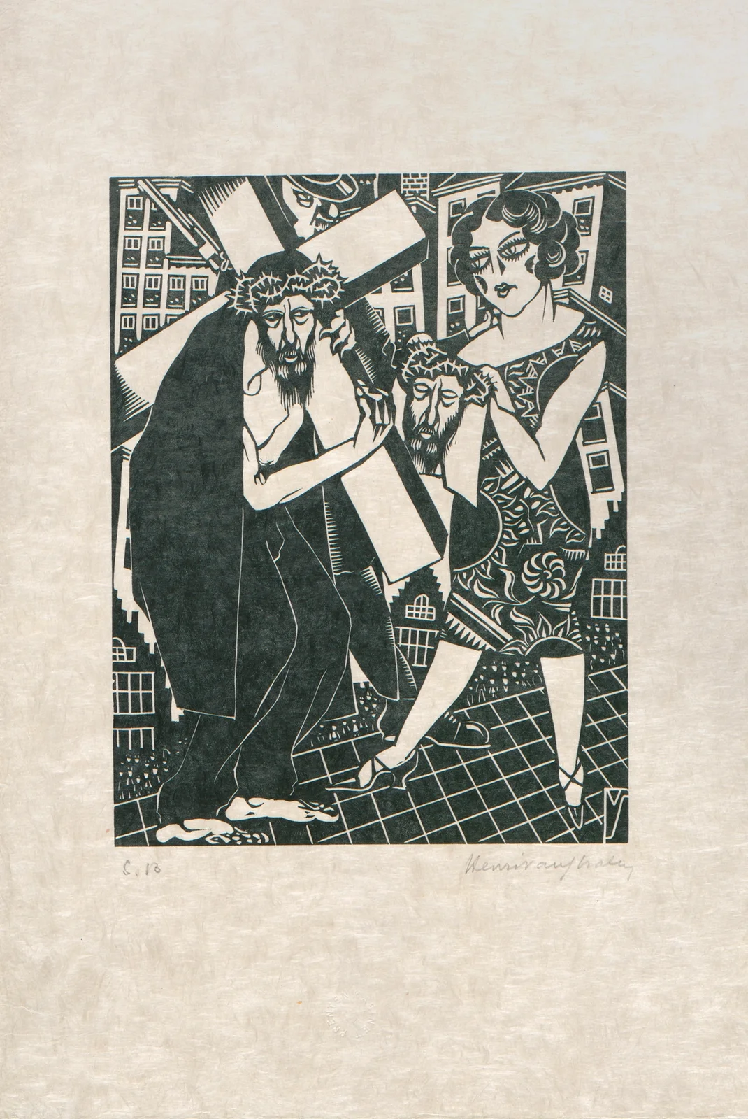 De Kruisweg Pl.4 av Henri Van Straten