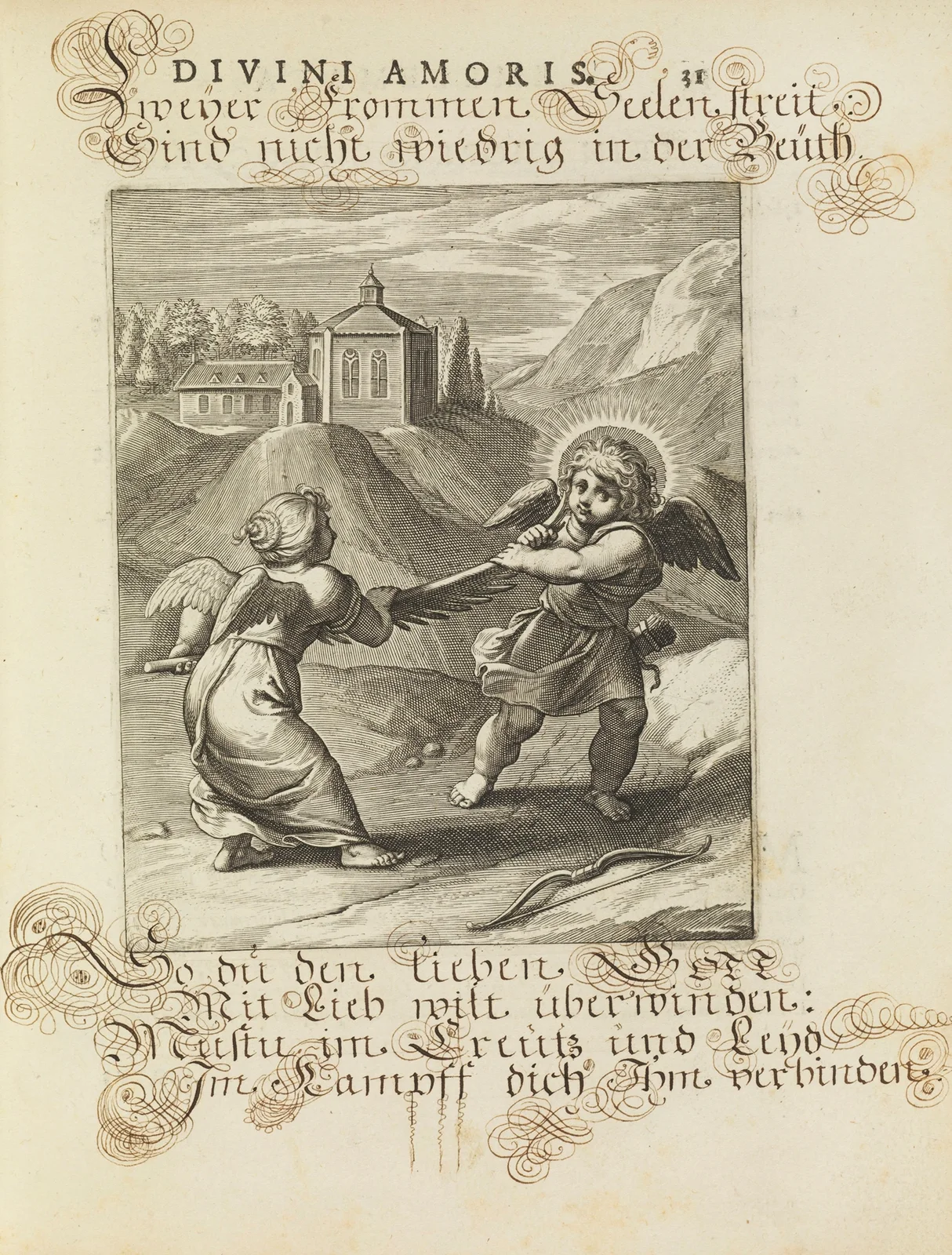 Amoris divini emblemata Pl.13 av Otto van Veen