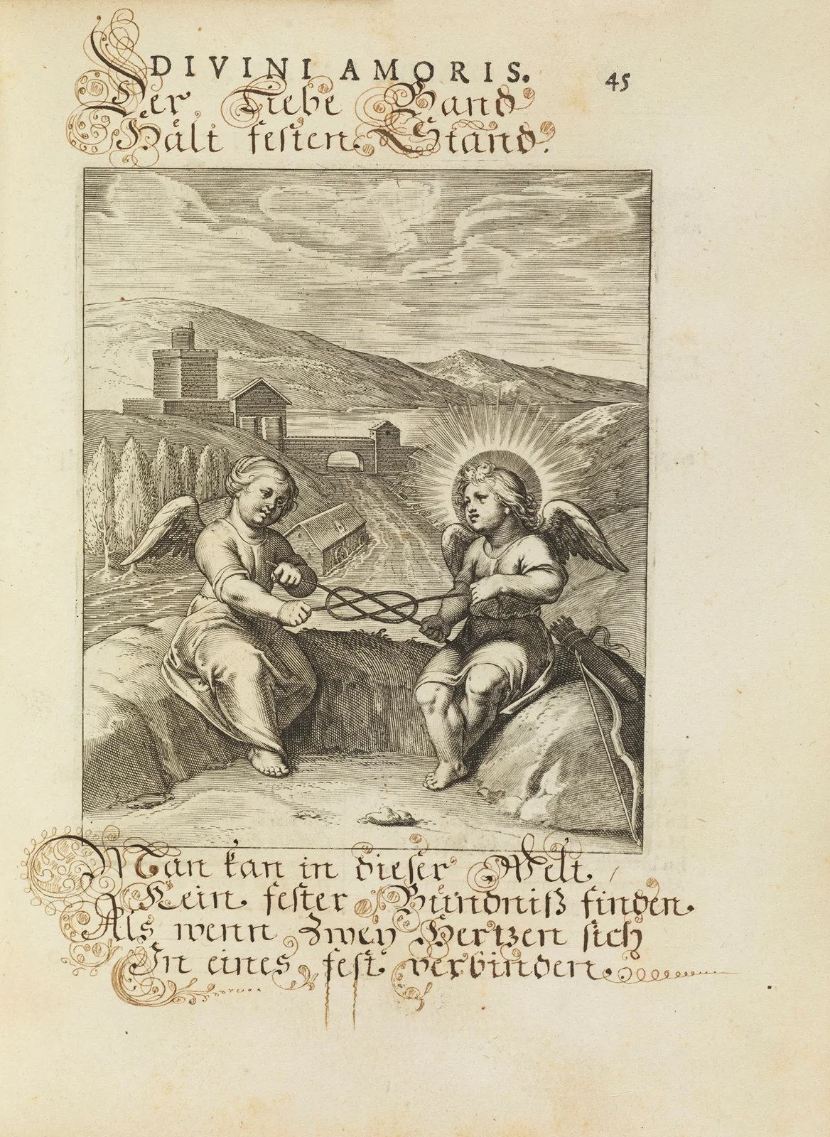 Amoris divini emblemata Pl.20 av Otto van Veen