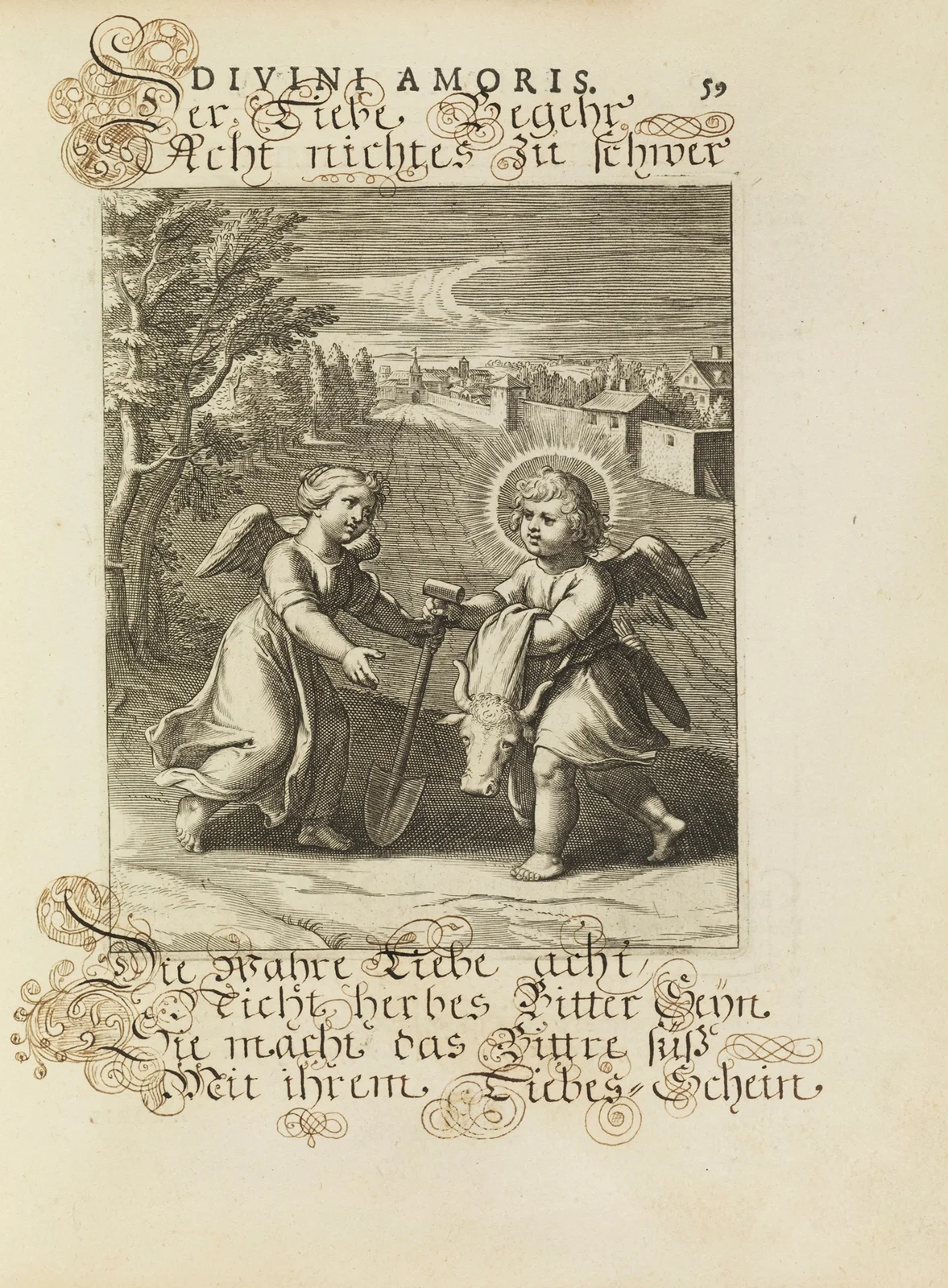 Amoris divini emblemata Pl.27 av Otto van Veen